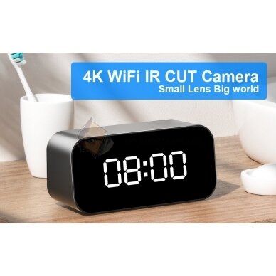 4K WIFI kamera-pulkstenis 7