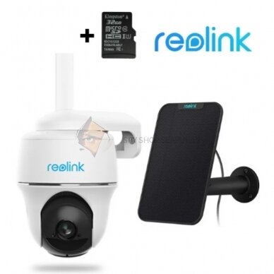 Reolink Go PT PLUS 4G kamera + Saulės elementas + 32GB 1